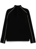 BOSS Sweat 1 Quarter Zip Sweatshirt - Black