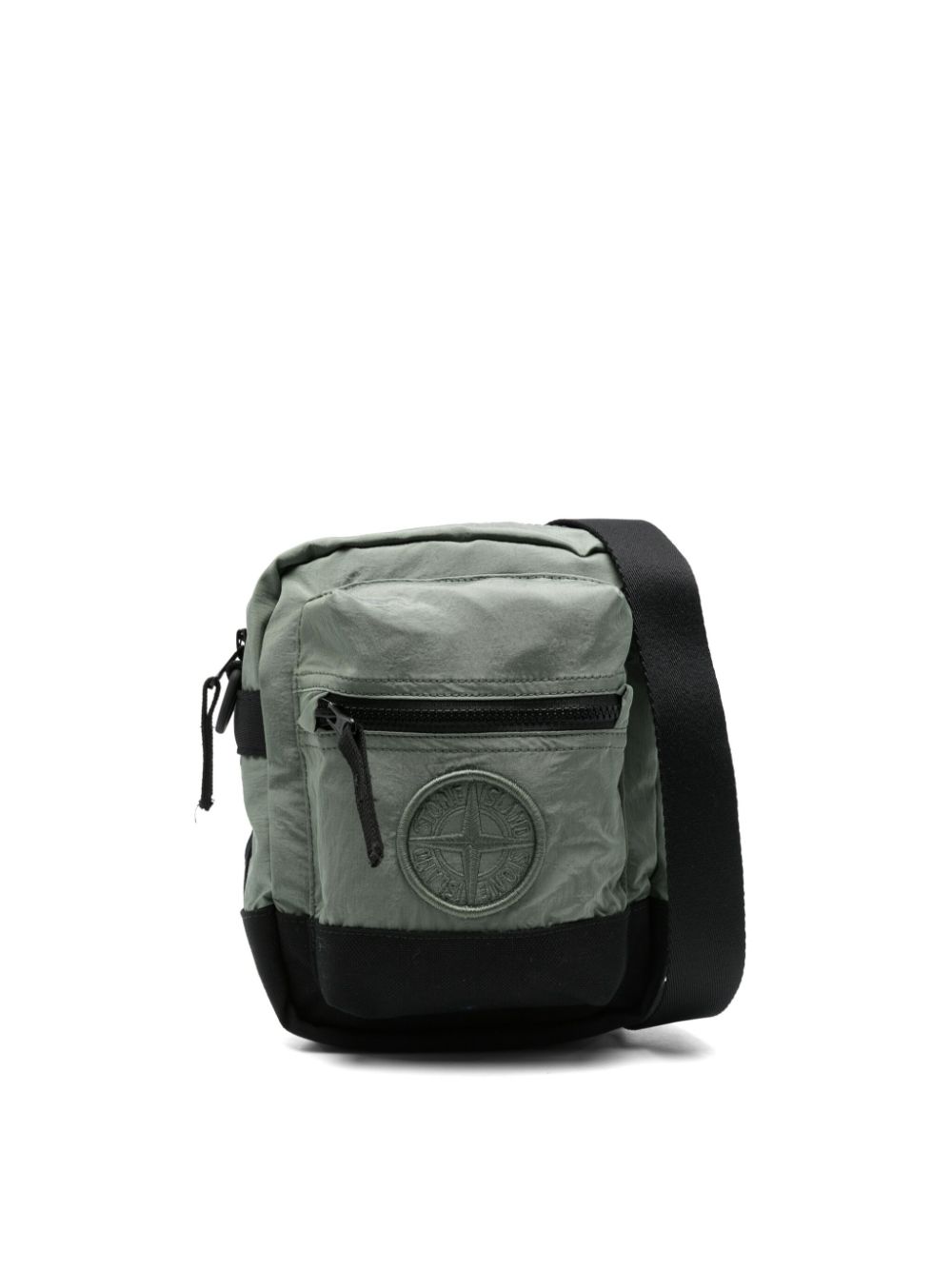 Compass-badge messenger bag