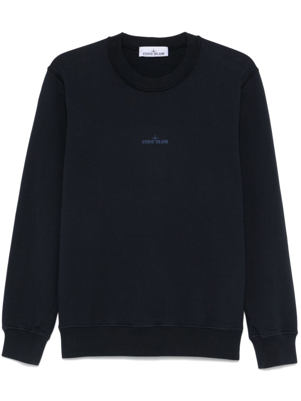 Stone Island Sweater met logoprint Blauw