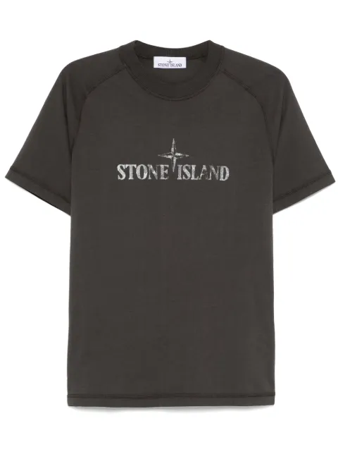 Stone Island t-shirt à logo imprimé