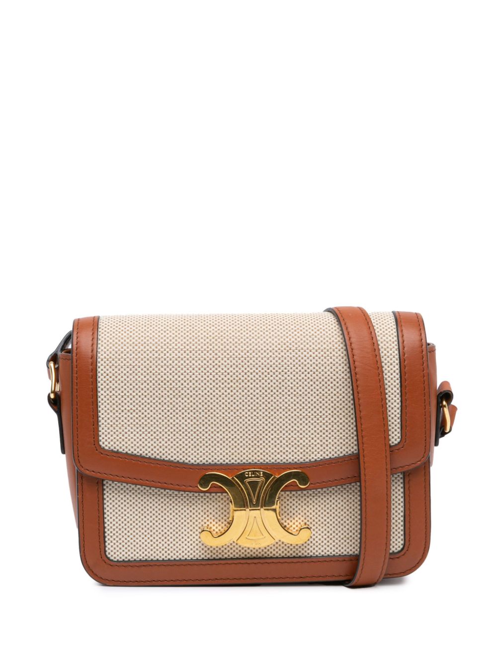 Céline Pre-Owned 2020 Teen Triomphe Canvas crossbody bag - Brown