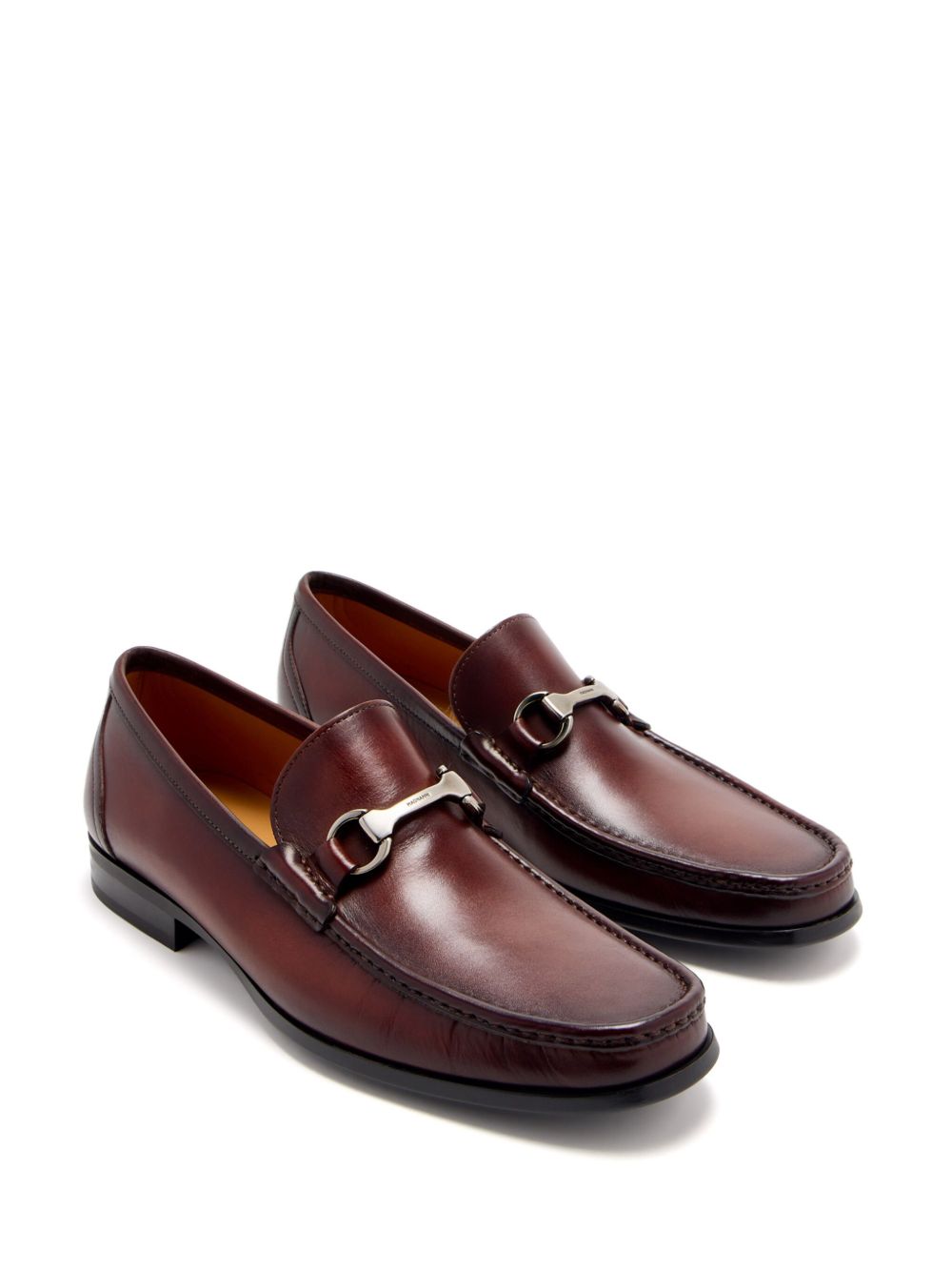 Magnanni Leren loafers met afwerking - Bruin