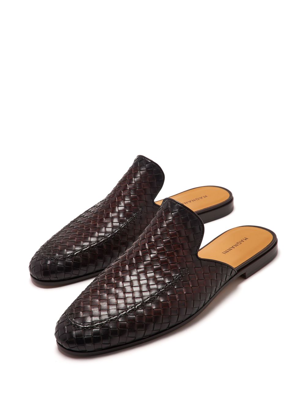 Magnanni woven leather mules - Bruin