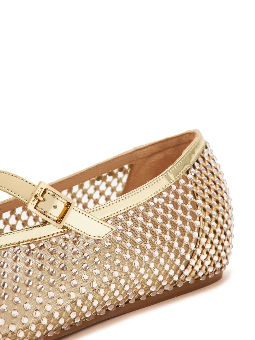 Le Silla Ballerina's verfraaid met studs Goud