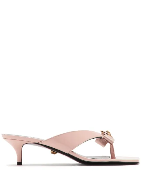 Versace mules Gianni Ribbon con tacón de 50mm