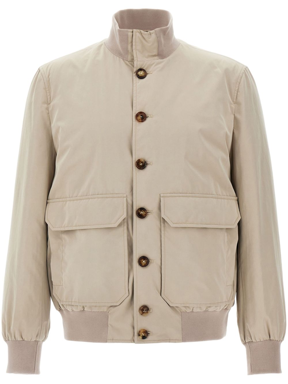 water-repellent bomber jacket