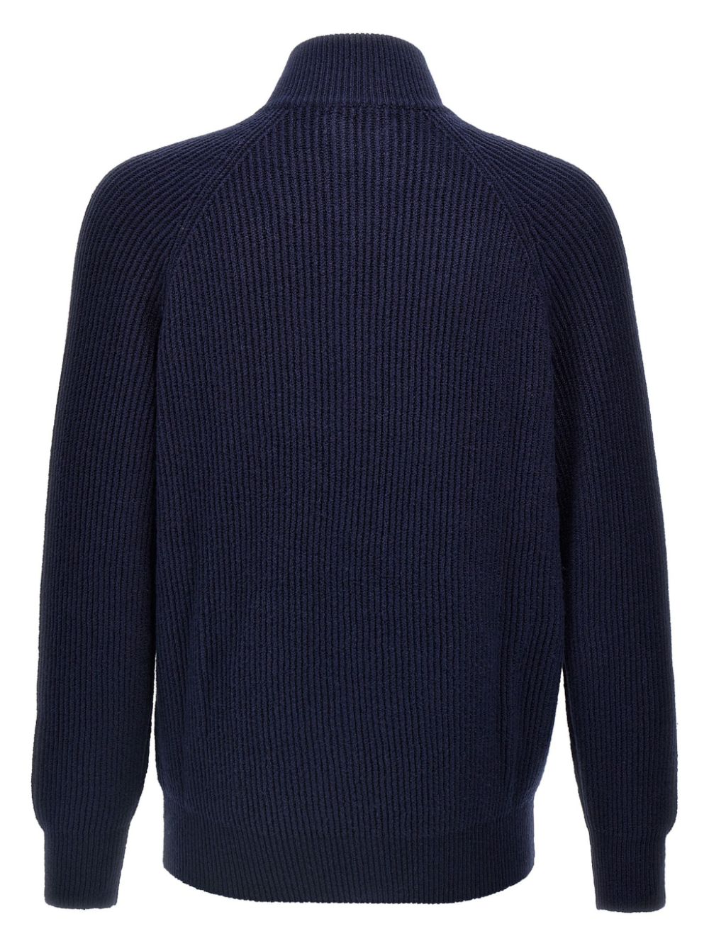 Brunello Cucinelli ribbed cardigan - Blauw