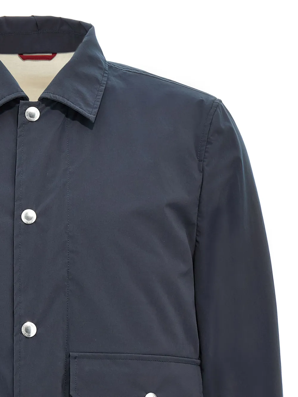 Brunello Cucinelli Waterafstotend shirtjack Blauw