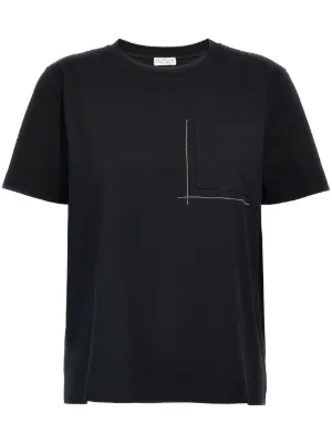 【関税&送料込】Brunello Cucinelli Black Crew-Neck T-Shirt W BRUNELLO CUCINELLI crew neck T-shirt black | BRAUN Hamburg
