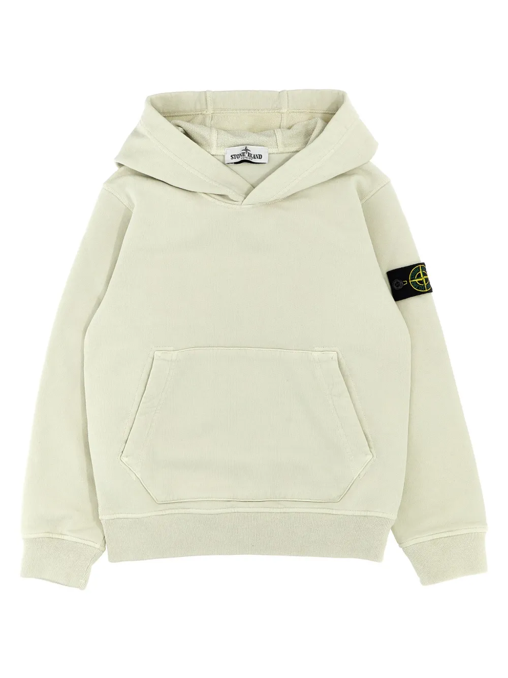 Stone Island Junior Hoodie met kompas badge Beige