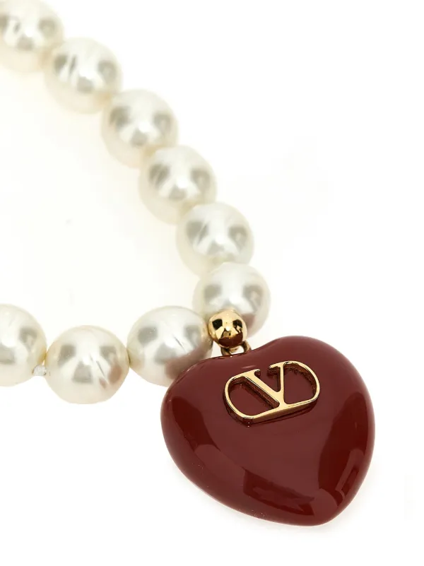 【関税込み】VALENTINO GARAVANI 'COEUR ' NECKLACE Coeur Royal Necklace In Metal, Enamel And Swarovski