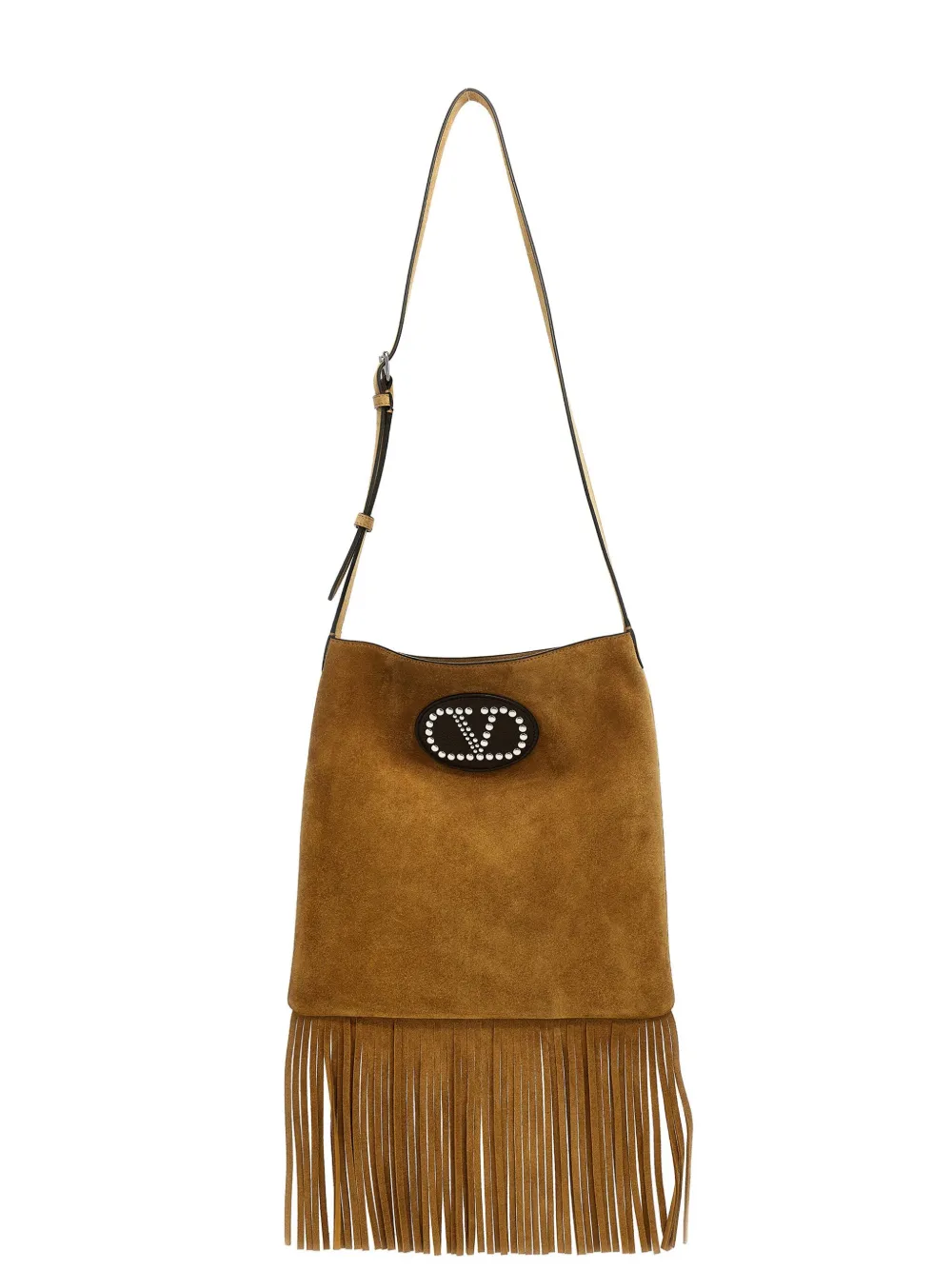 Valentino Nellcôte Shoulder Bag In Brown
