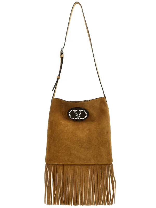 Valentino Garavani Nellcôte Shoulder Bag Brown FARFETCH IN