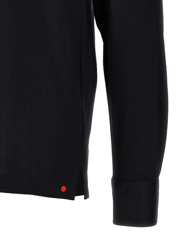 Kiton Positano Polo Shirt | Black | FARFETCH JO