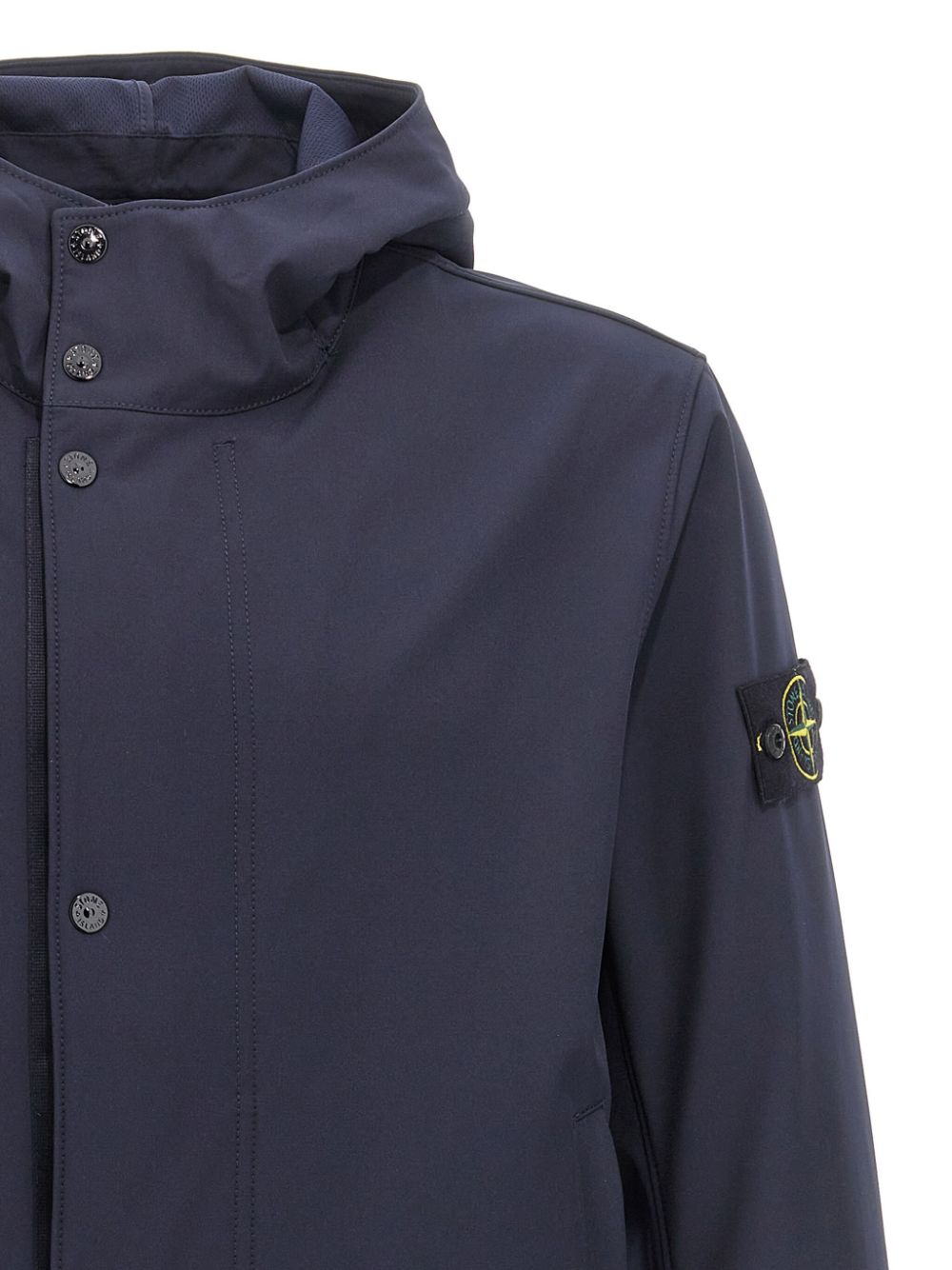 Stone Island Compass-patch windbreaker Blauw