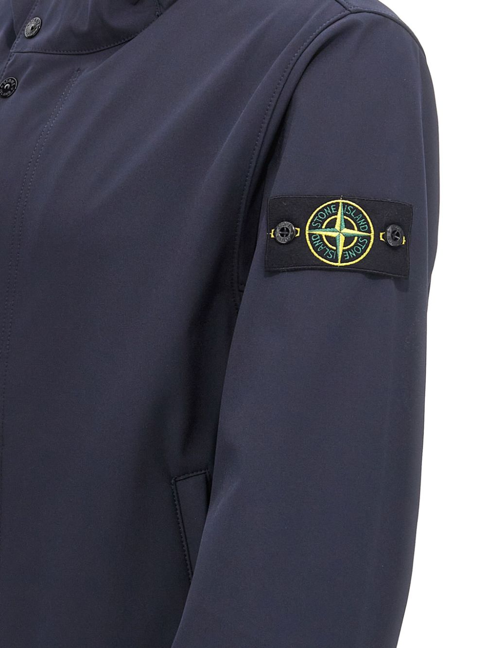 Stone Island Compass-patch windbreaker Blauw