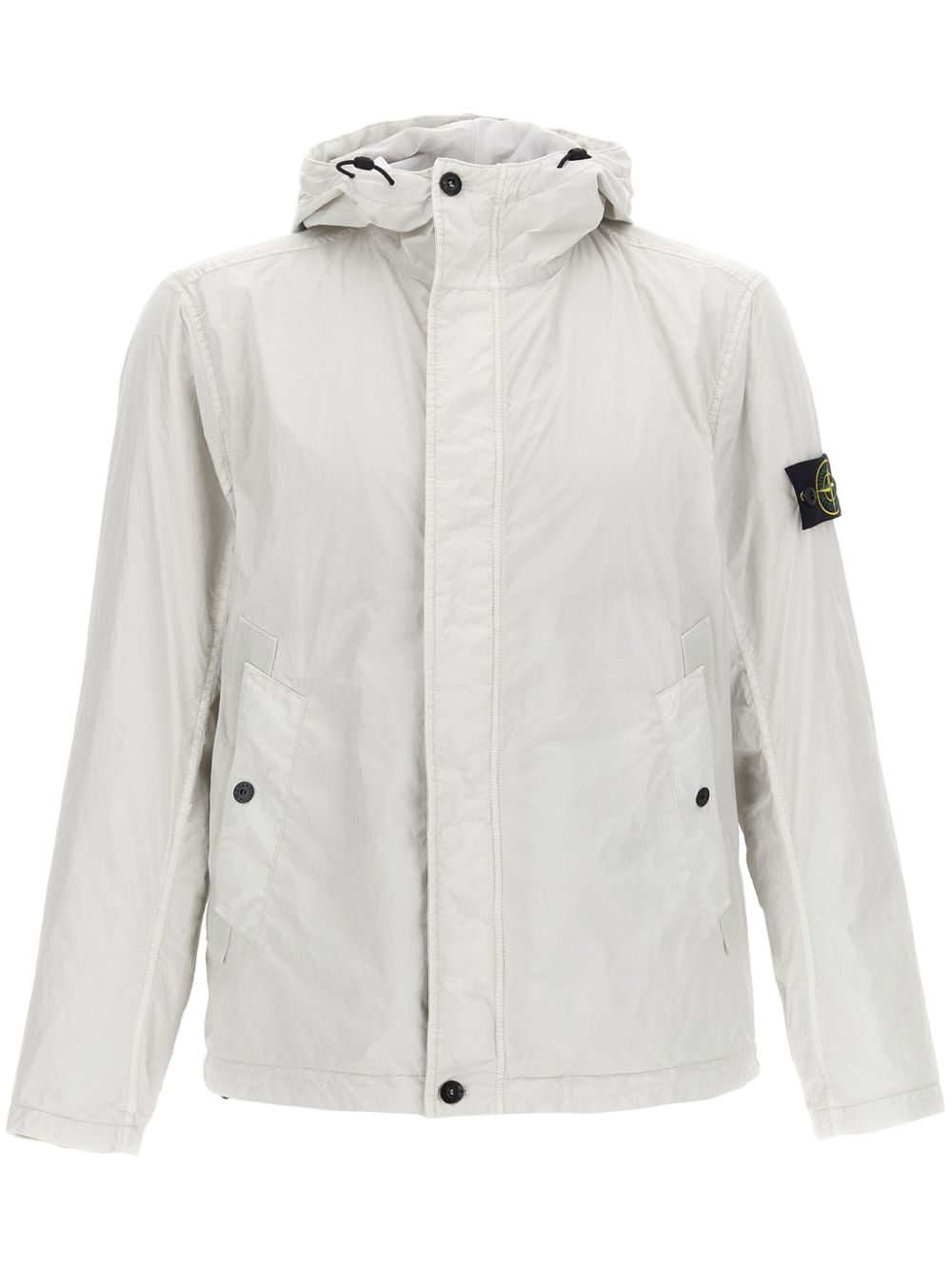 Stone Island Windjack met geverfd effect Zilver