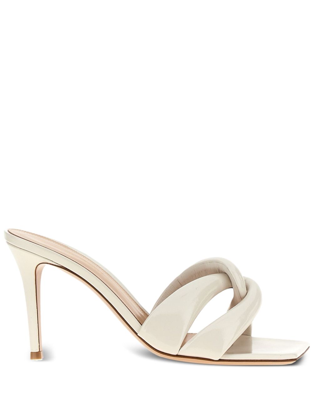 Gianvito Rossi 85mm Amour mules White