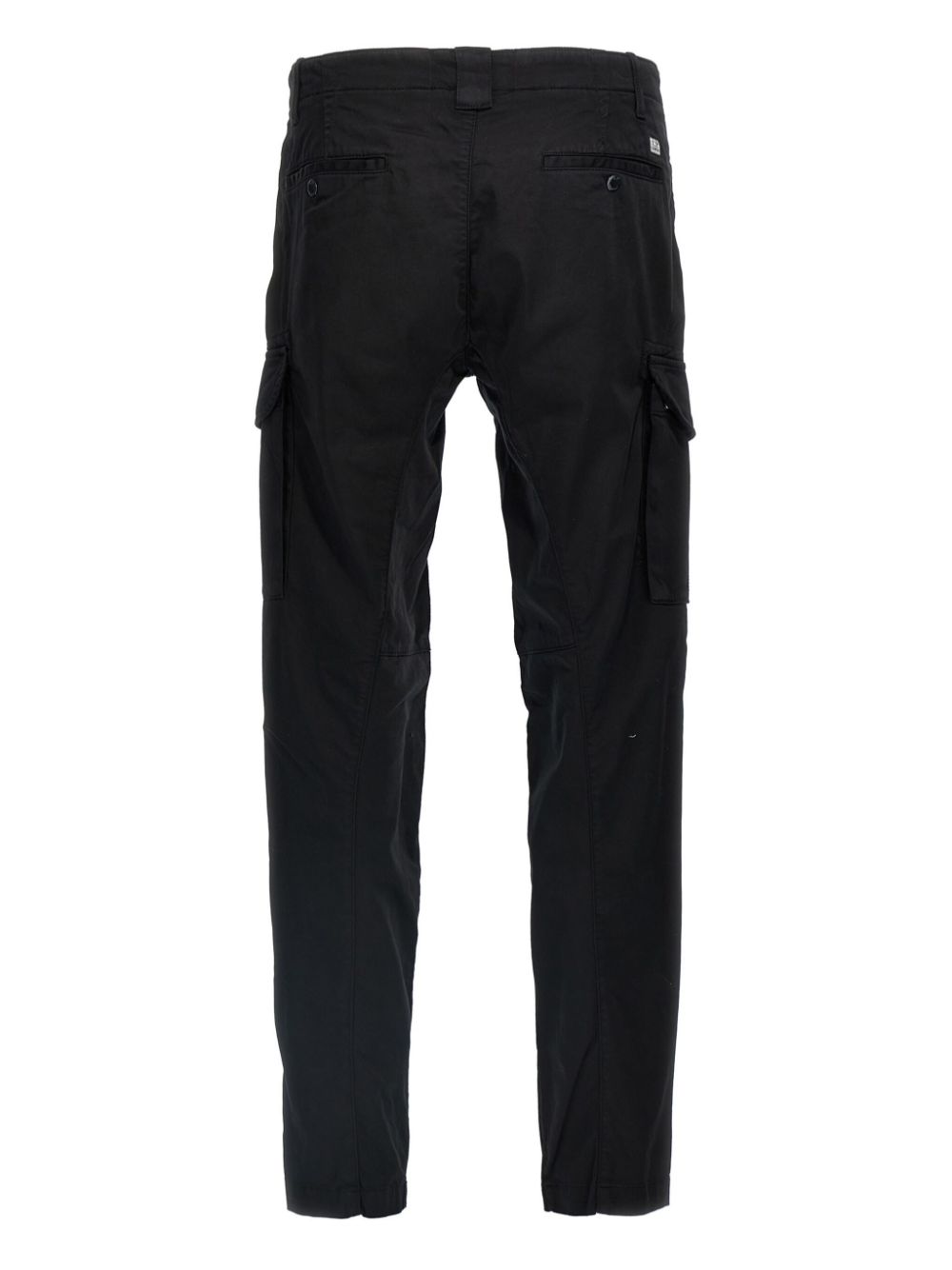 C.P. Company logo-patch cargo trousers - Black