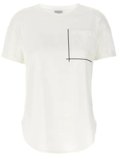 Brunello Cucinelli Monili chain-detail T-shirt 