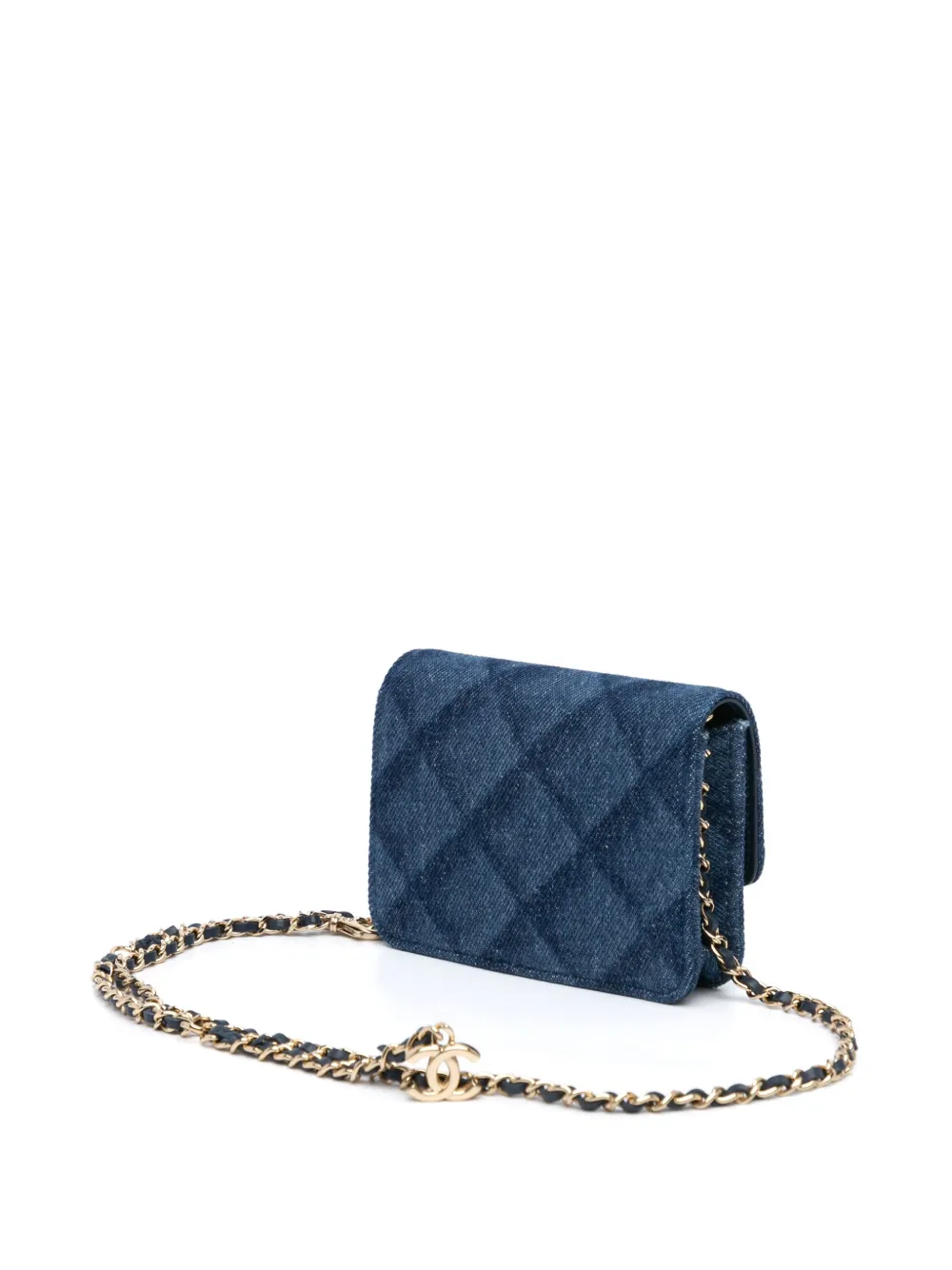 CHANEL Pre-Owned 2021-2024 Denim Printed belt bag - Blauw