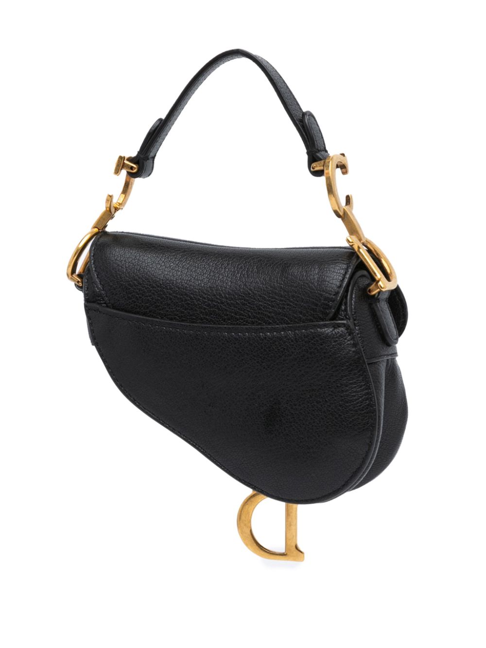 Christian Dior Pre-Owned 2021 Micro Goatskin Saddle handbag - Zwart