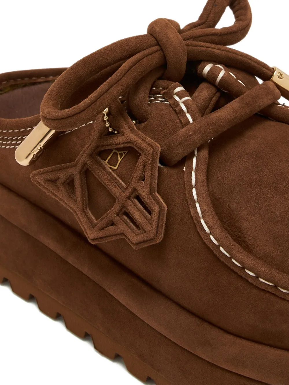 NAKED WOLFE Blizzard platform mules Brown