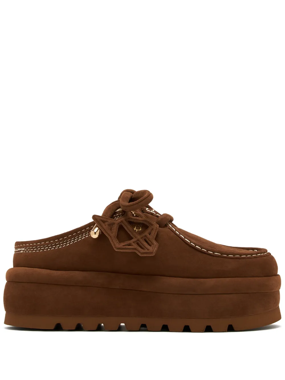NAKED WOLFE Blizzard platform mules | Brown | Image 1
