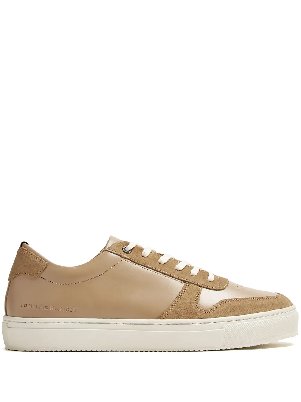 Tommy Hilfiger leather sneakers Neutrals