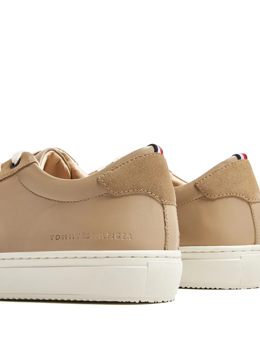 Tommy Hilfiger leather sneakers Neutrals