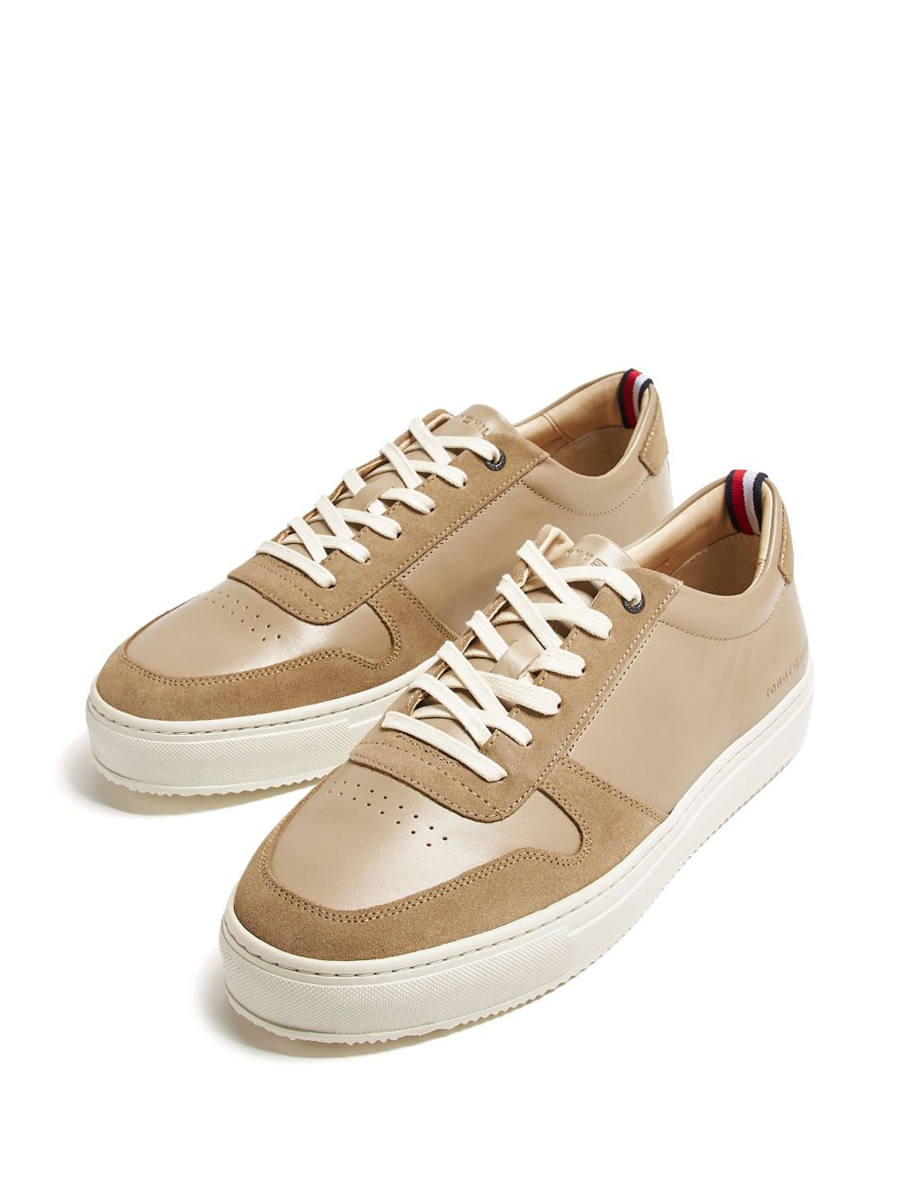 Tommy Hilfiger Leren sneakers - Beige