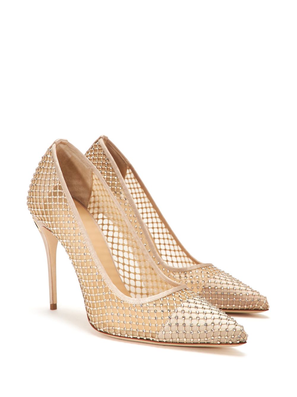 Jennifer Chamandi 105mm Lorenzo pumps - Beige