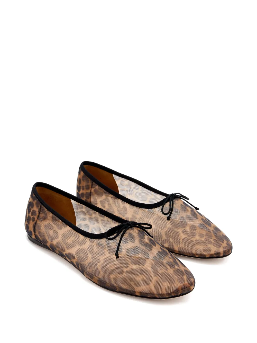 Loeffler Randall Ballerina's met luipaardprint - Bruin