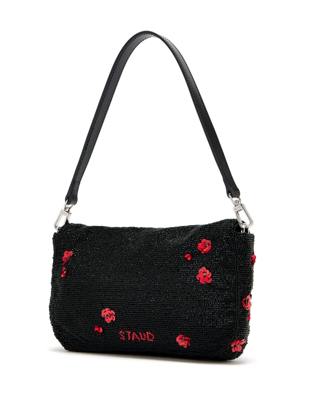 STAUD flower-detailing mini bag - Zwart