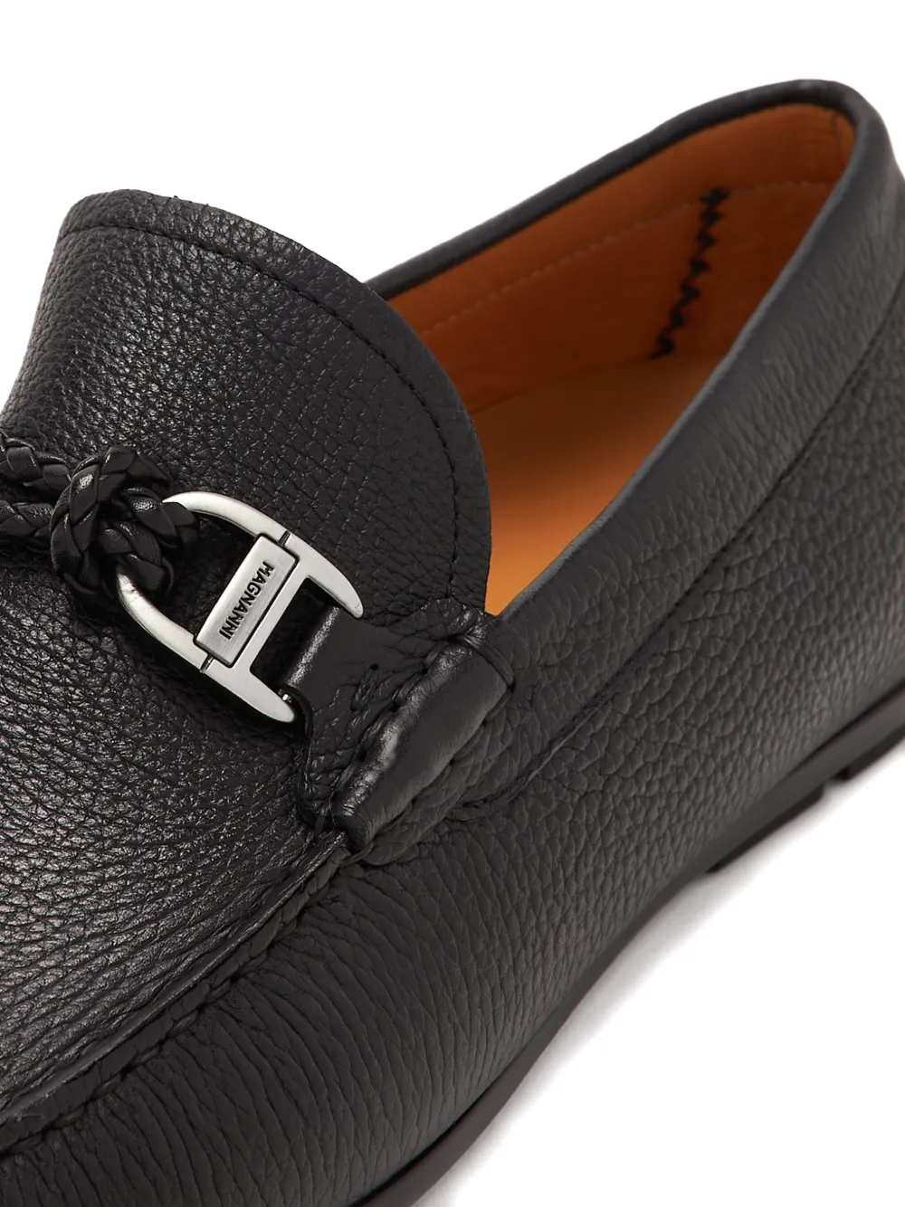 Magnanni Montijo loafers met vierkante neus Zwart