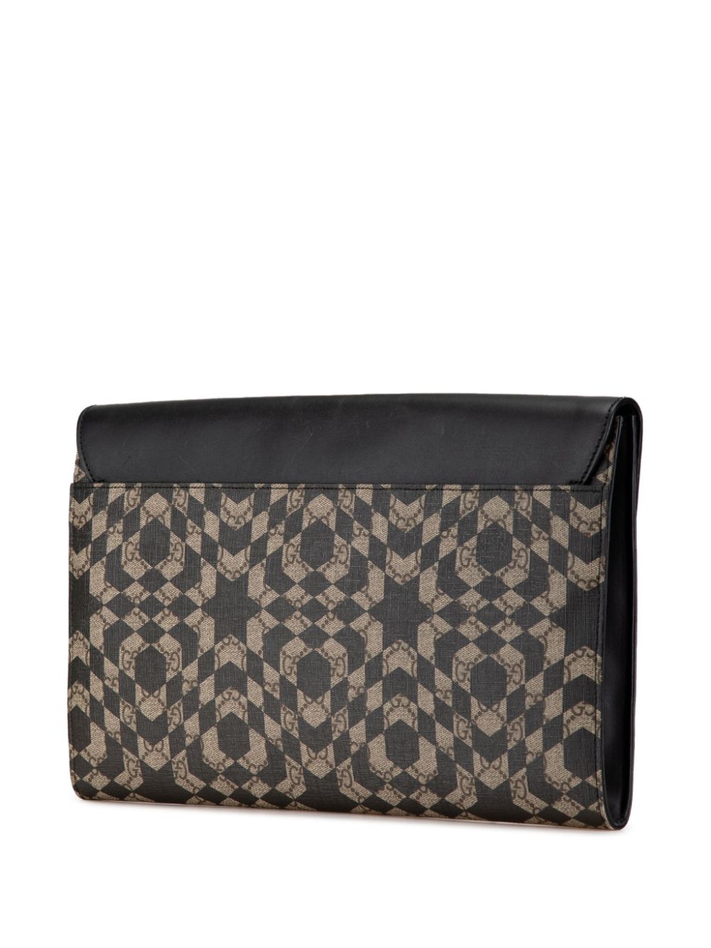 Gucci Pre-Owned 2016-2023 GG Supreme Caleido clutch bag - Bruin