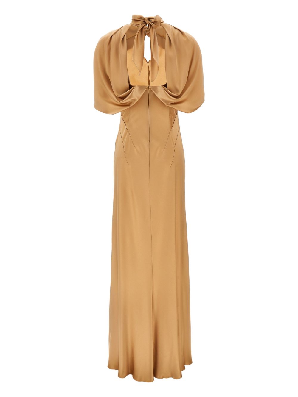 Alberta Ferretti draped maxi dress - Beige