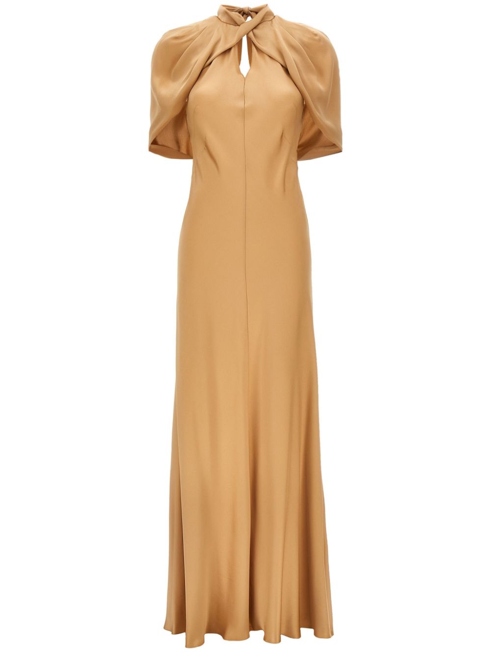 draped maxi dress