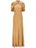 Alberta Ferretti draped maxi dress - Neutrals