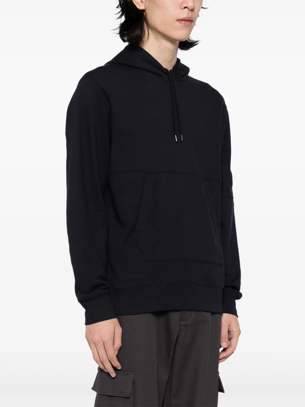 C.P. Company Hoodie met lens detail Zwart