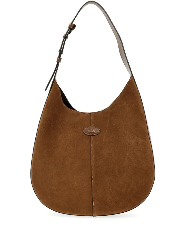 TOD'S Di Bagバッグ ホーボーバッグ Woman ベージュ トッズ Di バッグ レザー ホーボー バッグ