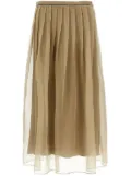 Brunello Cucinelli tulle skirt - Neutrals