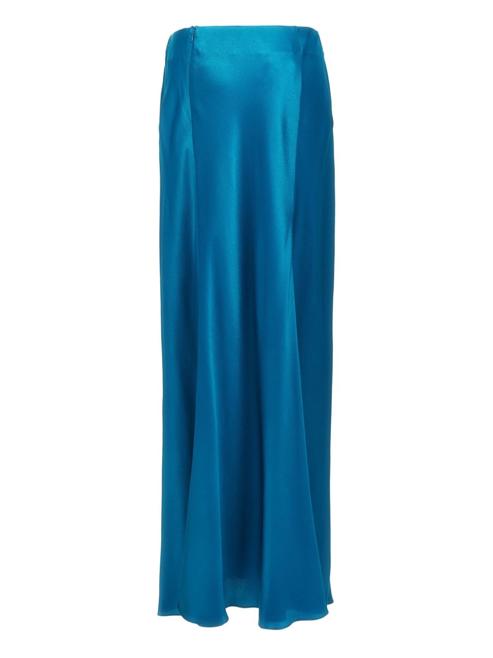 Alberta Ferretti satin maxi skirt - Blauw