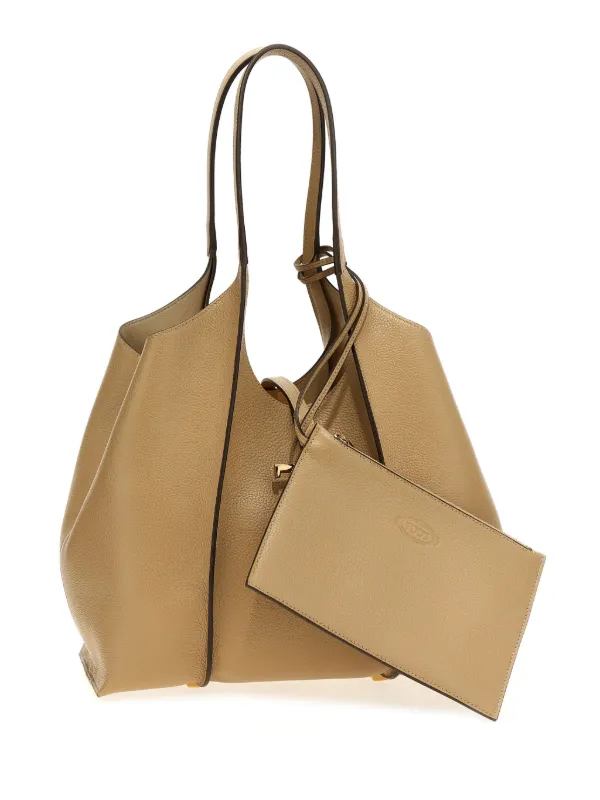 送料関税込み♪【TOD'S】T Timeless Charm small tote bag Tod's Small T Timeless Tote Bag | Neutrals | FARFETCH