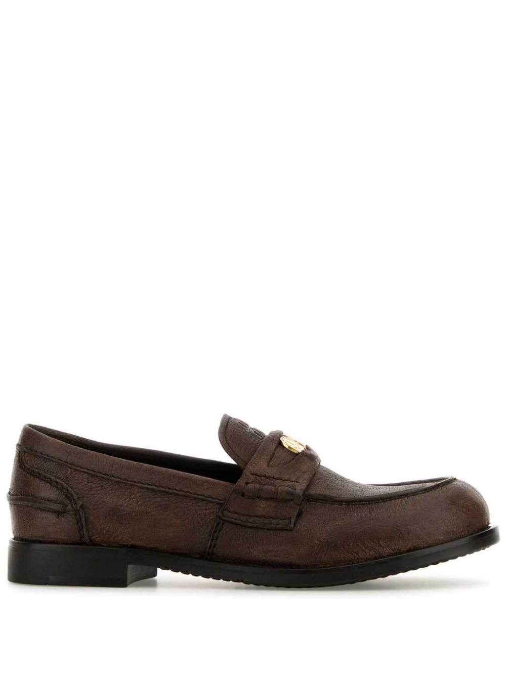 Miu leather penny loafers Bruin