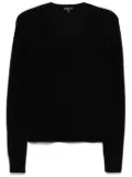 James Perse Soft Featherweight Cashmere Deep V sweater - Black