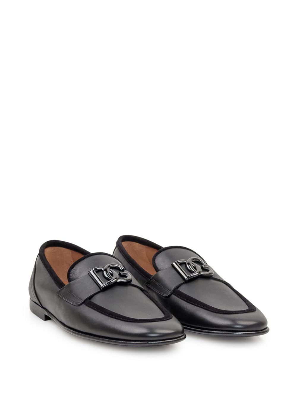 Dolce & Gabbana logo plaque loafers - Zwart