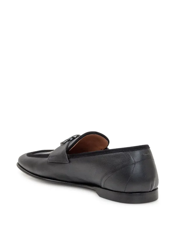 Dolce & Gabbana Logo Plaque Loafers | Black | FARFETCH display picture 1
