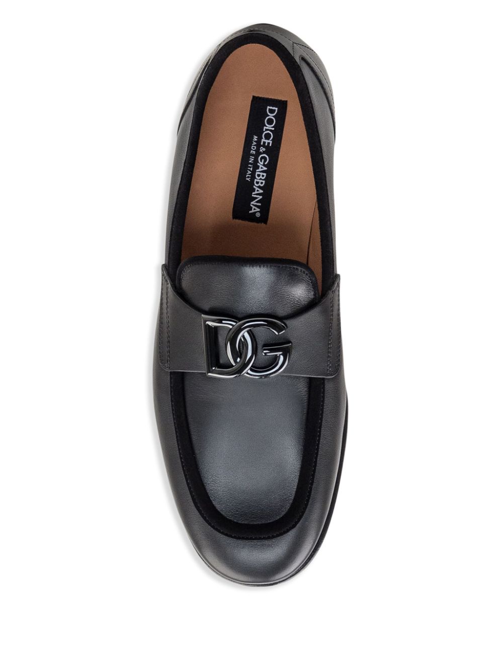 Dolce & Gabbana logo plaque loafers Black