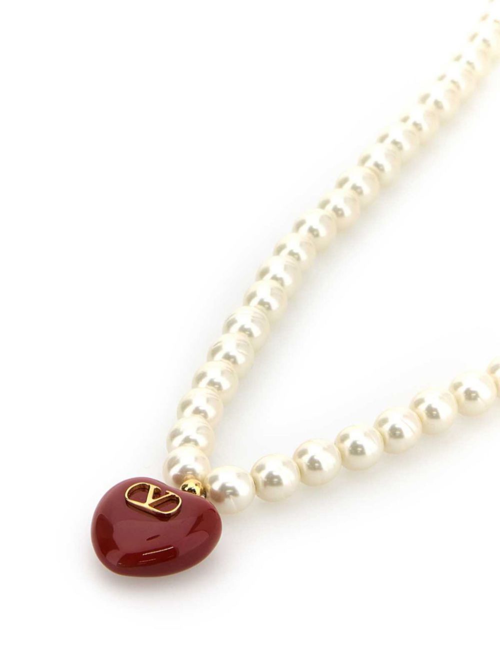 Valentino Garavani Coeur Royal necklace - Rood